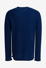 Comme Des Garçons Shirt Wool Crewneck Sweater Blue FP-N007-W251 BLUE_24b7d54a-cd3e-4bd6-8423-74ae64449efe