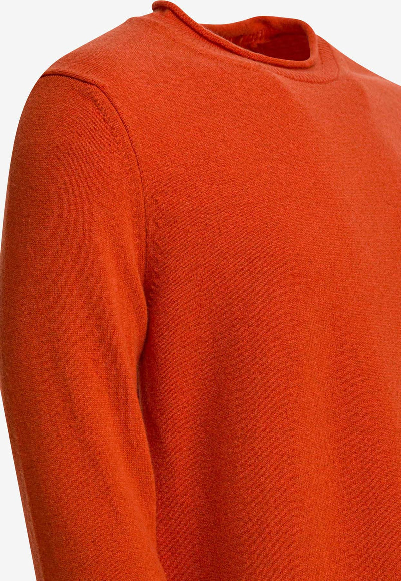 Comme Des Garçons Shirt Wool Crewneck Sweater Orange FP-N007-W255 ORANGE_425c7890-8748-4da4-b9f2-a19559905f05