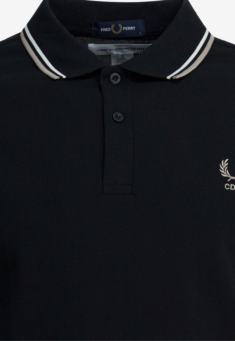 Comme Des Garçons Shirt X Fred Perry Colorblocked Polo T-shirt Black FP-T502-W251 BLACK_de591be3-12b2-4eb3-a46d-0fec74720ed2