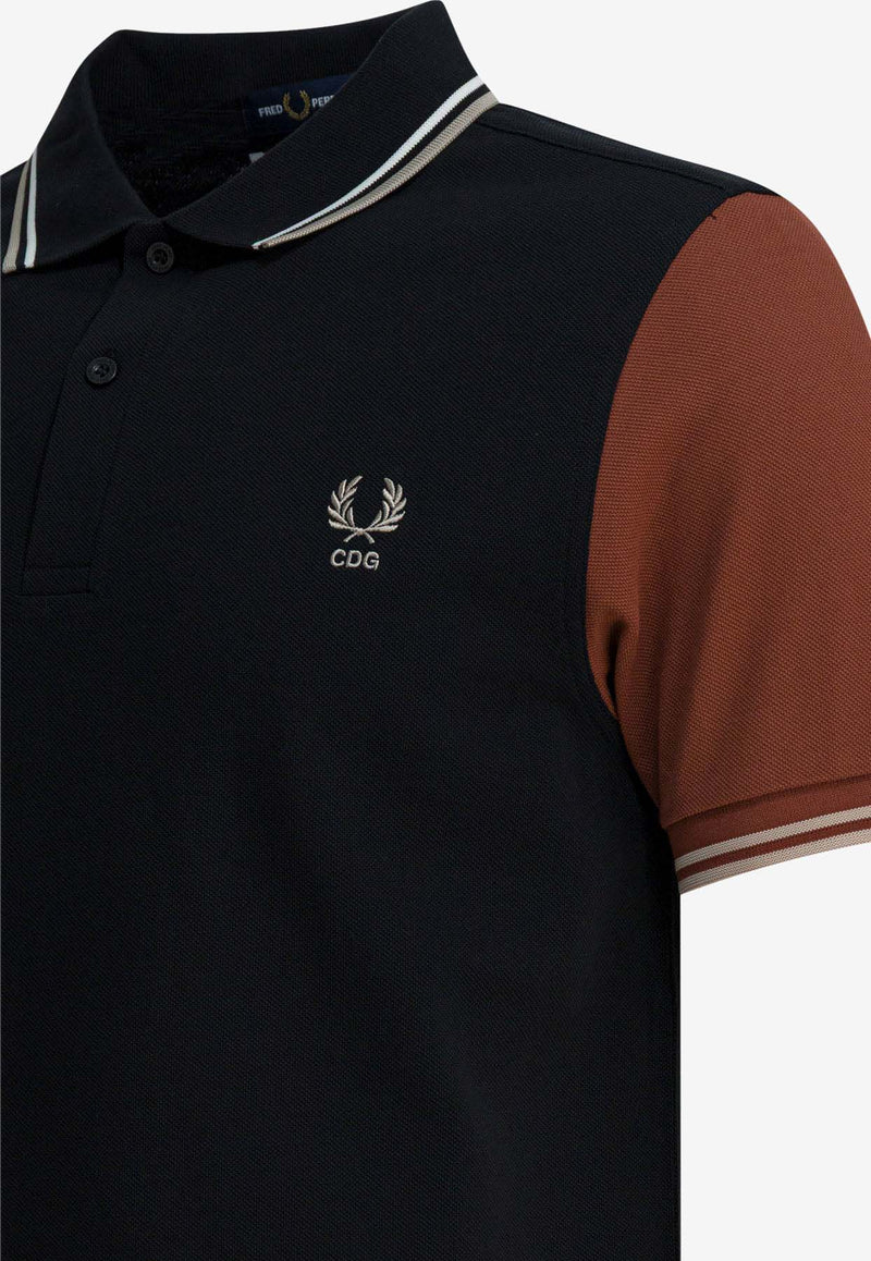 Comme Des Garçons Shirt X Fred Perry Colorblocked Polo T-shirt Black FP-T502-W251 BLACK_de591be3-12b2-4eb3-a46d-0fec74720ed2