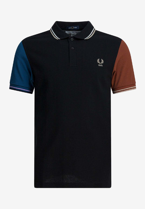 Comme Des Garçons Shirt X Fred Perry Colorblocked Polo T-shirt Black FP-T502-W251 BLACK_de591be3-12b2-4eb3-a46d-0fec74720ed2