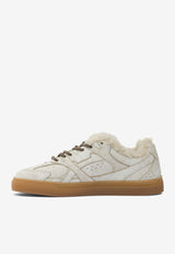 Reflections Copenhagen Suede and Shearling Low-Top Sneakers F5CPH63CREAM_2feffadb-cc50-4385-b038-0595b0e41acc