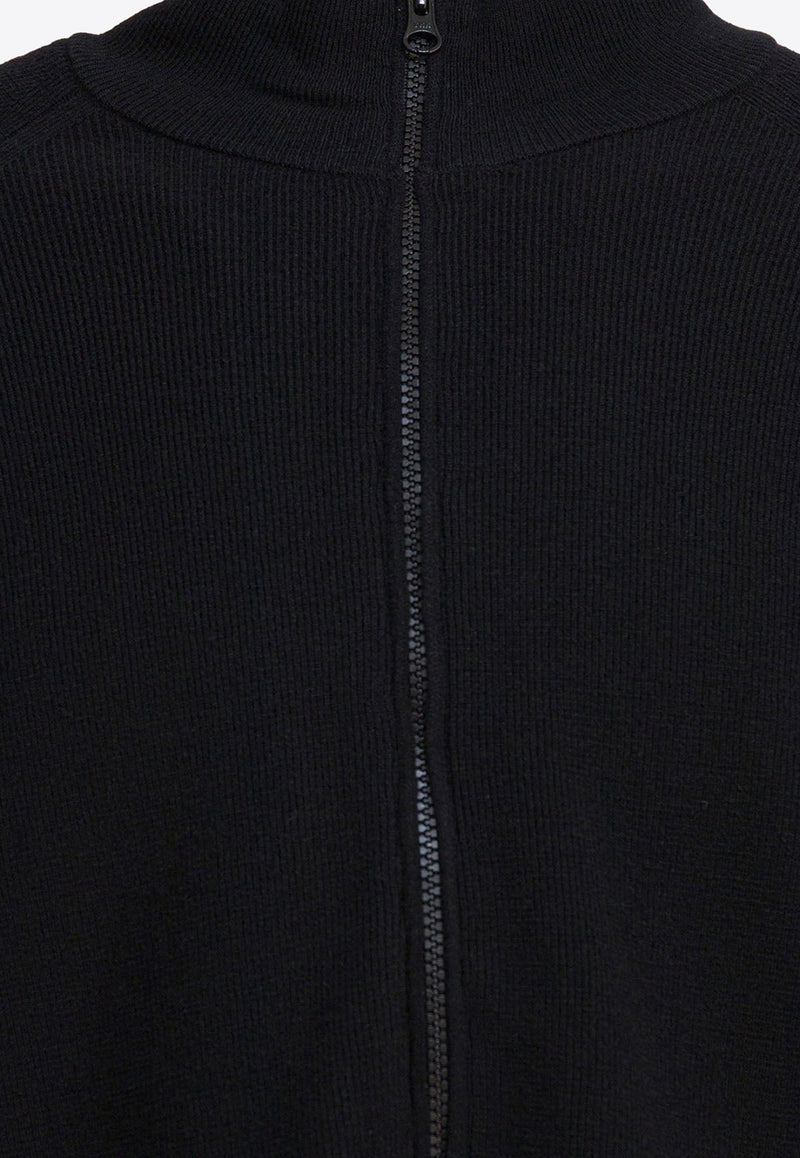 C.P. Company Zipper Wool-Blend Cardigan  Black 19CLKN028A110427A999_2fd6661a-604e-471a-83e8-51334a6a26c7