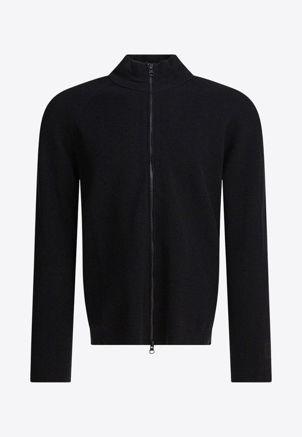 C.P. Company Zipper Wool-Blend Cardigan  Black 19CLKN028A110427A999_2fd6661a-604e-471a-83e8-51334a6a26c7