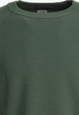 C.P. Company Wool-Blend Crewneck Sweater Green 19CLKN029A110427A619_f622fff2-32f2-4985-9426-ef7f293b9117