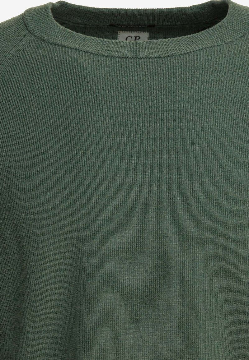 C.P. Company Wool-Blend Crewneck Sweater Green 19CLKN029A110427A619_f622fff2-32f2-4985-9426-ef7f293b9117