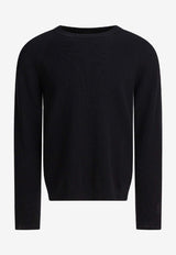C.P. Company Wool-Blend Crewneck Sweater Black 19CLKN029A110427A999_85d3b61b-0966-4a00-8a73-b1ff7e4574e4