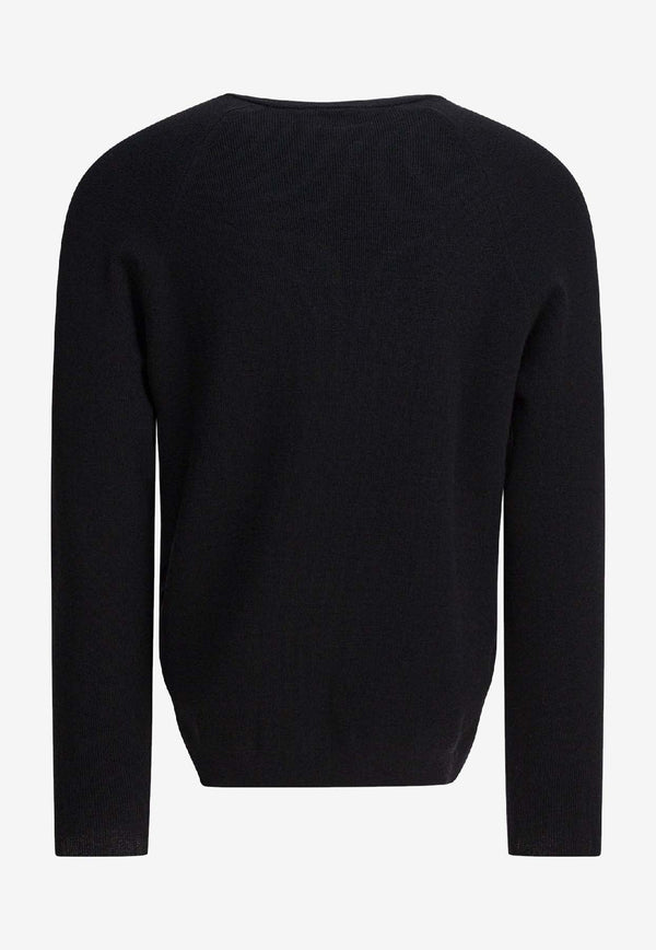 C.P. Company Wool-Blend Crewneck Sweater Black 19CLKN029A110427A999_85d3b61b-0966-4a00-8a73-b1ff7e4574e4