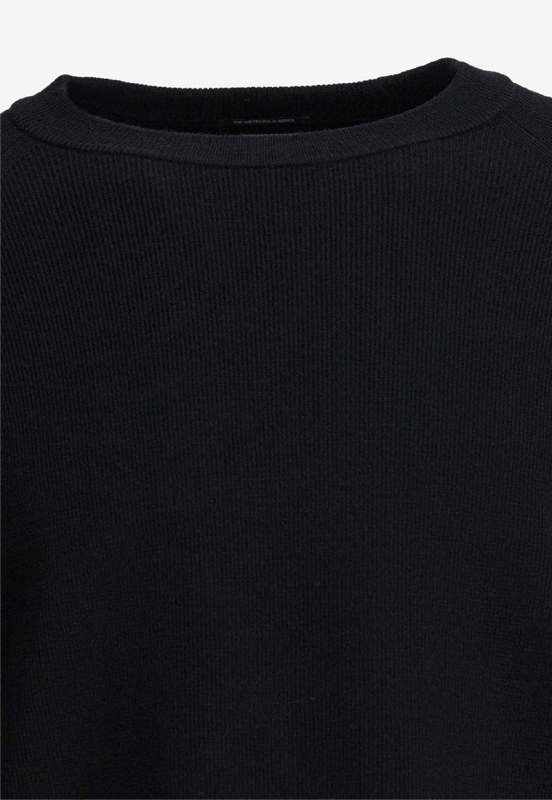 C.P. Company Wool-Blend Crewneck Sweater Black 19CLKN029A110427A999_85d3b61b-0966-4a00-8a73-b1ff7e4574e4