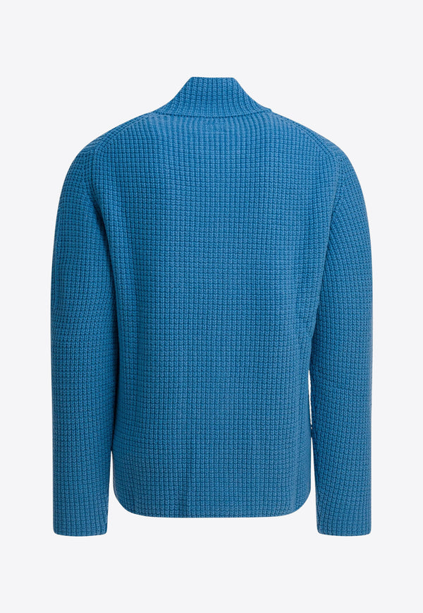 C.P. Company Wool Zip-Up Cardigan Blue 19CMKN131A110149A815_96a311f7-ffd0-48cf-b575-036319ba461f