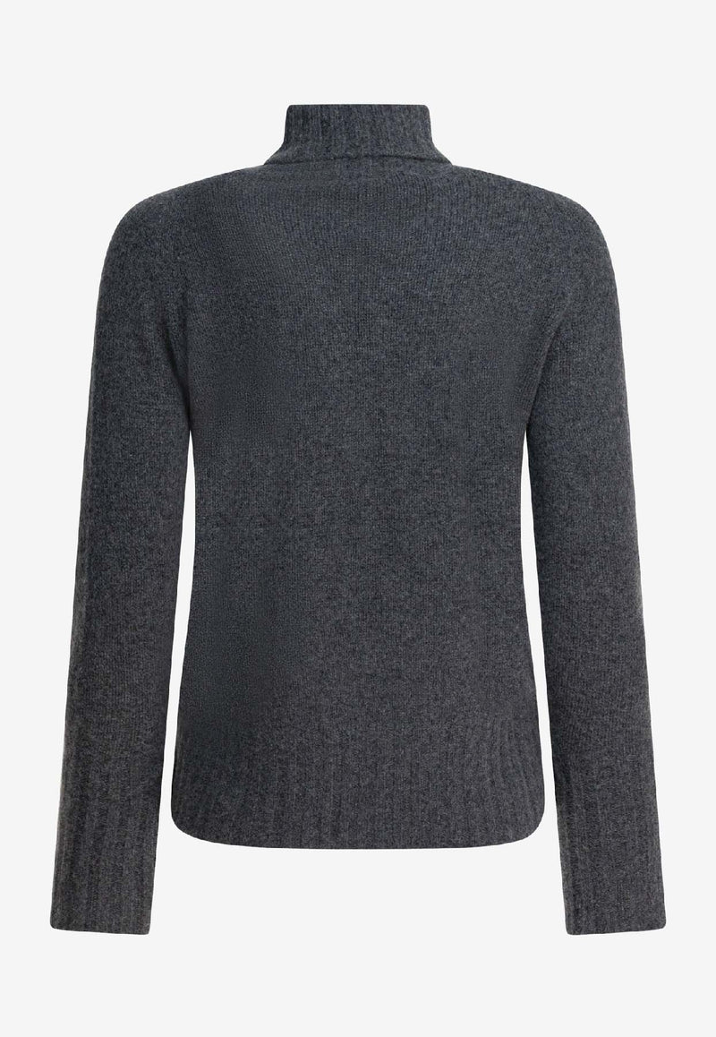 Drumohr Cashmere High-Neck Sweater Gray L4K114TL670 SMOKE_2562442f-b365-45db-827d-429617f8be2a