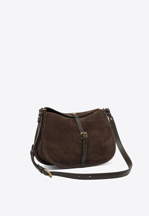 Etro Pony Suede Shoulder Bag Brown WP1C0019AP341M0406_82476