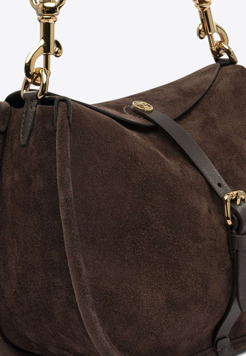 Etro Pony Suede Shoulder Bag Brown WP1C0019AP341M0406_82476
