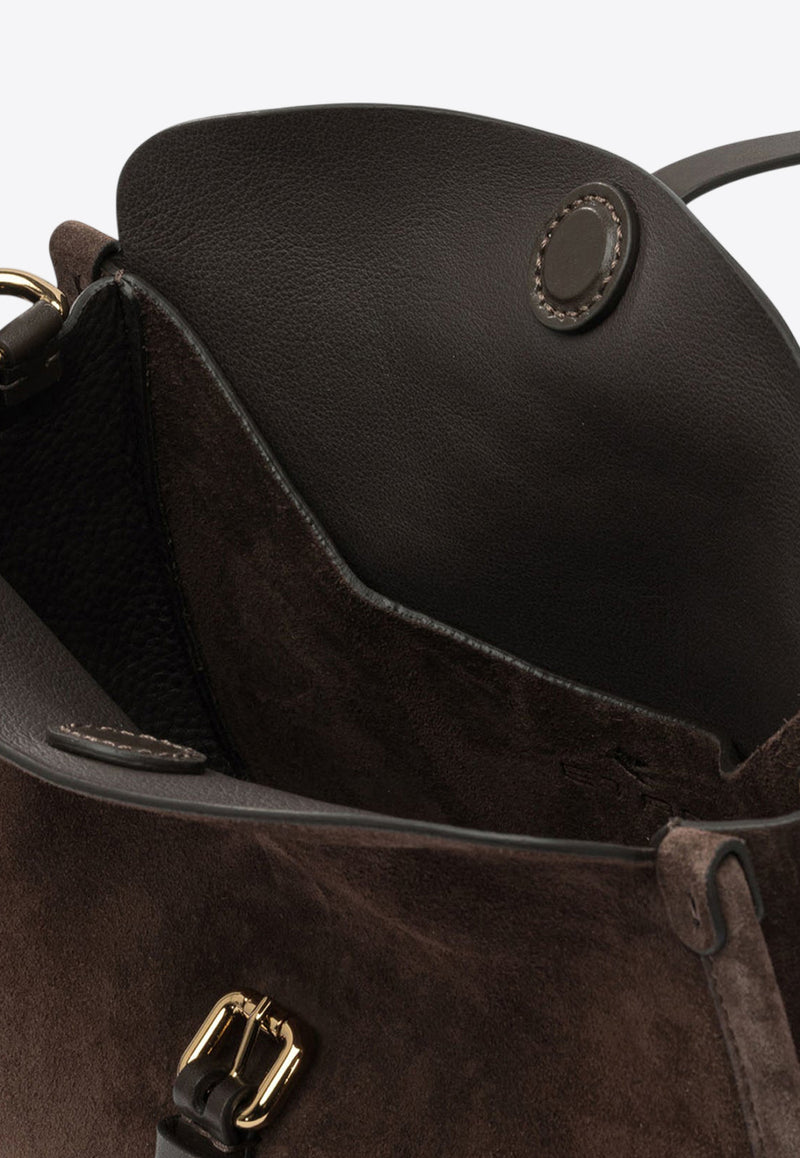Etro Pony Suede Shoulder Bag Brown WP1C0019AP341M0406_82476