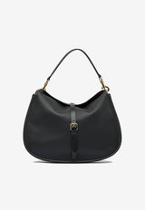 Etro Maxi Pony Leather Shoulder Bag Black WP1C0022AP386N0000_1068b70b-02a7-4796-87ca-14511513a93e