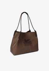 Etro Libra Paisley Jacquard Tote Bag Brown WP1D0028AA060M0019_82295_TH