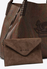 Etro Libra Paisley Jacquard Shoulder Bag  Brown WP1D0028AA060M0019_82295