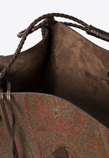 Etro Libra Paisley Jacquard Tote Bag Brown WP1D0028AA060M0019_82295