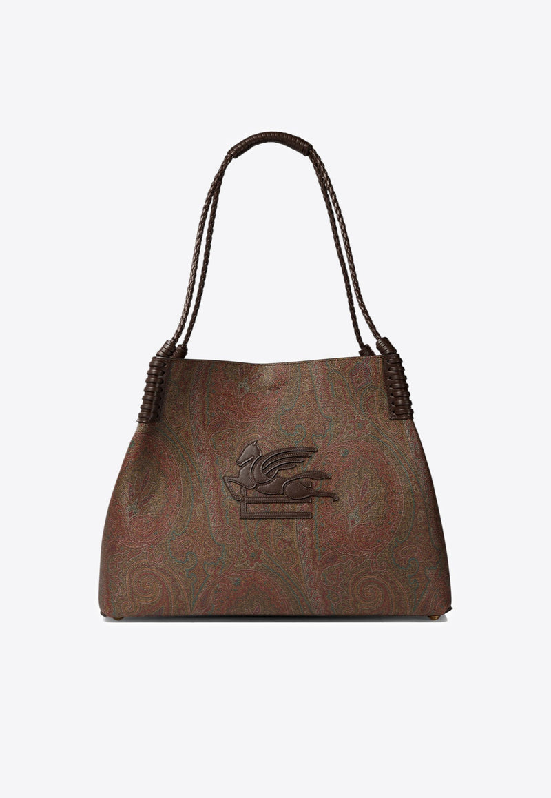 Etro Libra Paisley Jacquard Tote Bag Brown WP1D0028AA060M0019_82295_TH