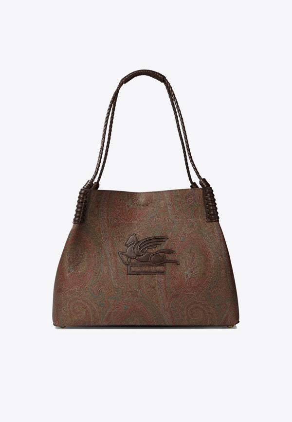 Etro Libra Paisley Jacquard Tote Bag Brown WP1D0028AA060M0019_82295