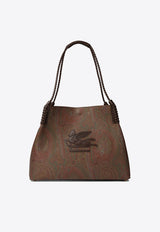 Etro Libra Paisley Jacquard Shoulder Bag  Brown WP1D0028AA060M0019_82295