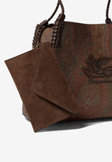 Etro Small Libra Paisley Jacquard Shoulder Bag Brown WP1D0038AA060M0019_82267