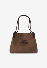 Etro Small Libra Paisley Jacquard Shoulder Bag Brown WP1D0038AA060M0019_82267