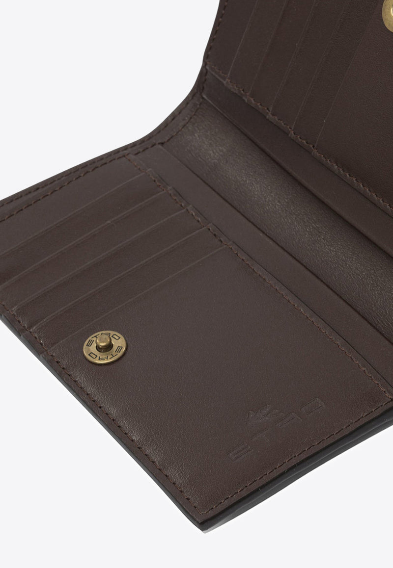 Etro Arnica Paisley Jacquard Flap Wallet  Brown WP2D0004AA027M0019_82506