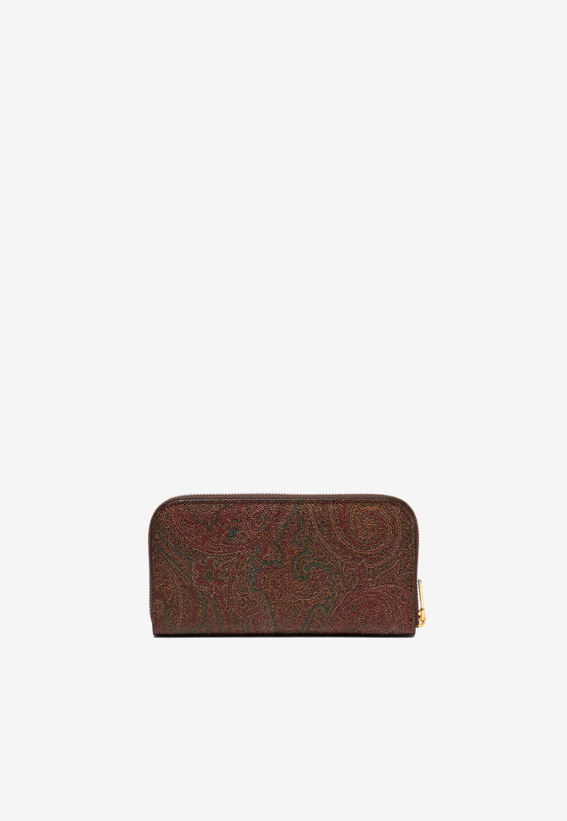 Etro Arnica Paisley Jacquard Zip-Around Wallet  Brown WP2D0006AA001M0019_73b72602-2406-45ee-92f3-1a181a193e5a