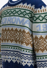 Fendi Kids Girls Patterned Wool Sweater Multicolor JMG135AYMSF1I11_f67c467f-c6b4-4de9-8a4a-c50c221c2398