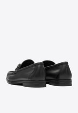 Ferragamo Alain Gancini Leather Loafers Black 0784274_e8dcb304-0528-4467-b188-d0f7541f886c