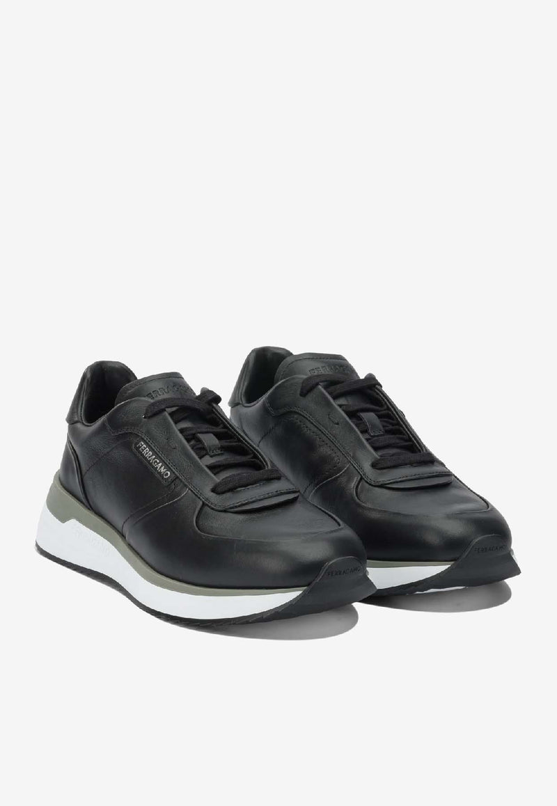 Ferragamo America 1 Leather Sneakers Black 0787511_fa67b777-0e75-42c8-a2f6-bb6dce131632