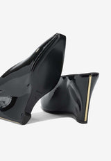 Alicia 95 Leather Wedge Mules