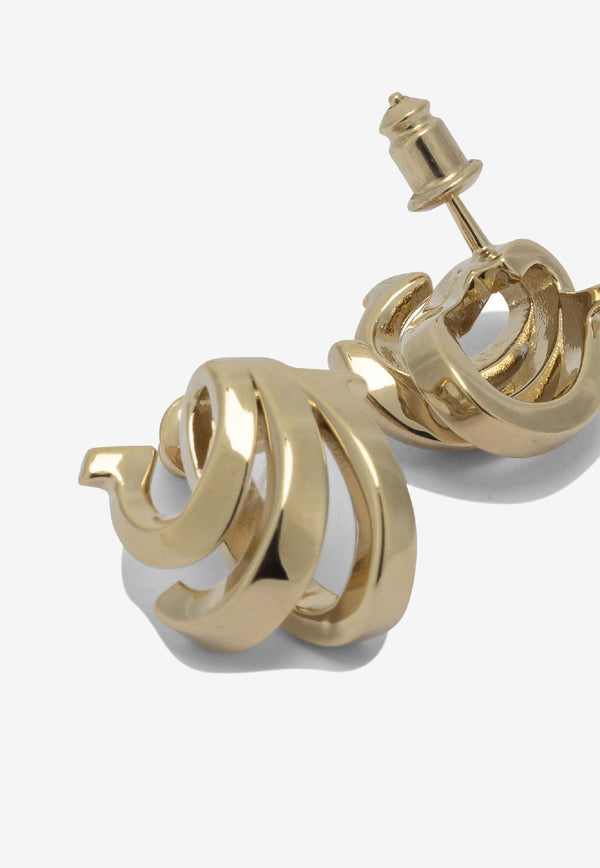 Ferragamo Triplo Gancini Earrings  Gold 0788161_a1a188e4-41fc-4f56-bfc8-663bd1e46f5f