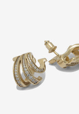 Ferragamo Triple Gancini Crystal Paved Earrings Gold 0788171_5e7ae5ba-c4fb-420d-8352-fd86867d1489