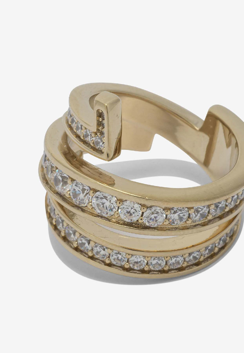 Ferragamo Gancini Crystal Paved Band Ring  Gold 0788401_b6f978d0-a201-42b6-a294-62bff1937056