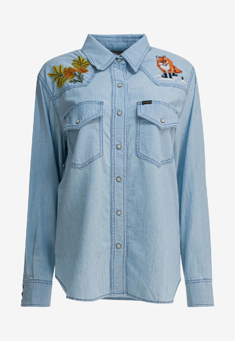 Filson Western Long-Sleeved Shirt Light Blue FWCAM0010UT28193119_5a1f3ae6-6d23-41de-9bdf-880b915477f1
