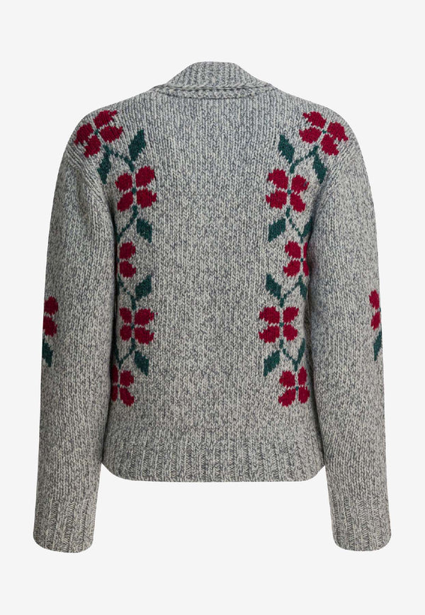 Filson Embroidered Zipped Wool Cardigan Gray FWMAG0009UF0568145_6dc51c55-d5ec-49f5-8251-bde4abe4f023