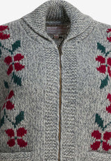 Filson Embroidered Zipped Wool Cardigan Gray FWMAG0009UF0568145_6dc51c55-d5ec-49f5-8251-bde4abe4f023