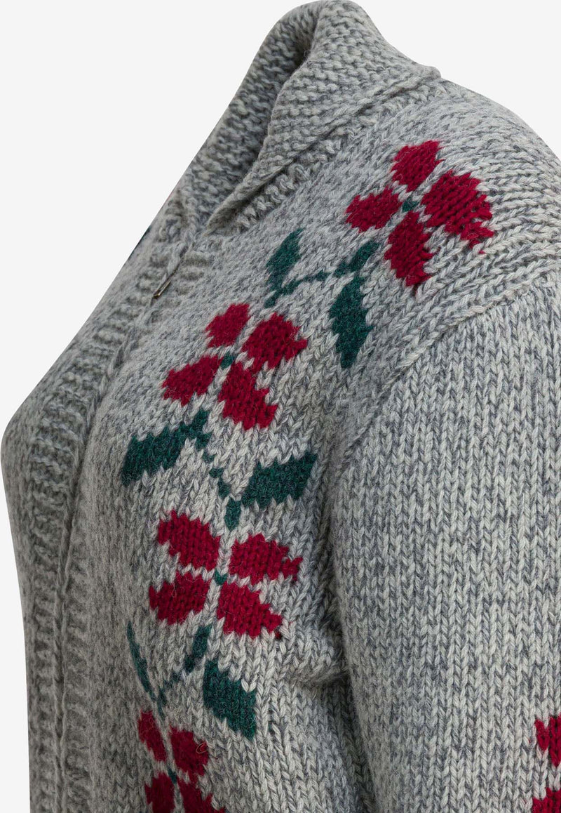 Filson Embroidered Zipped Wool Cardigan Gray FWMAG0009UF0568145_6dc51c55-d5ec-49f5-8251-bde4abe4f023