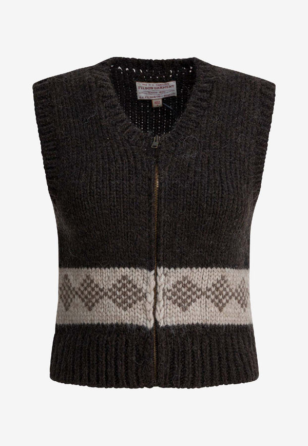 Filson Ribbed Wool Vest Brown FWMAG0011UF0100700_4f0f6e1f-6a9b-4da6-a493-023989682fbc