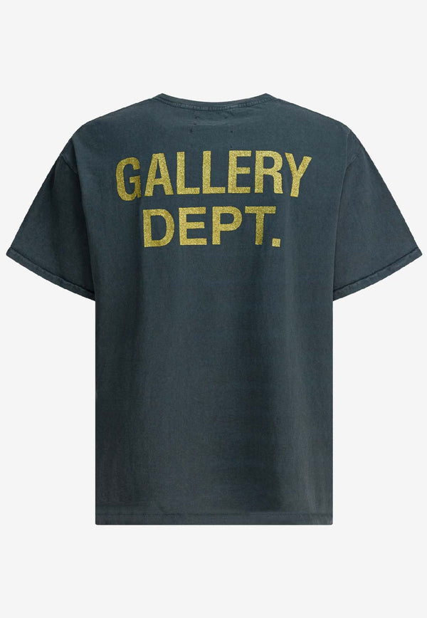 Gallery Dept. Logo-Printed Crewneck T-shirt TFL-10292LIGHT VINTAGE BLACK_2584c493-9534-4566-b61c-97e3f57649e6