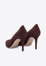 Gianvito Rossi Gianvito 85 Suede Pumps Brown G2458085RICROYALE_e8f496ea-d111-4b48-8f70-ba32c9743e9f