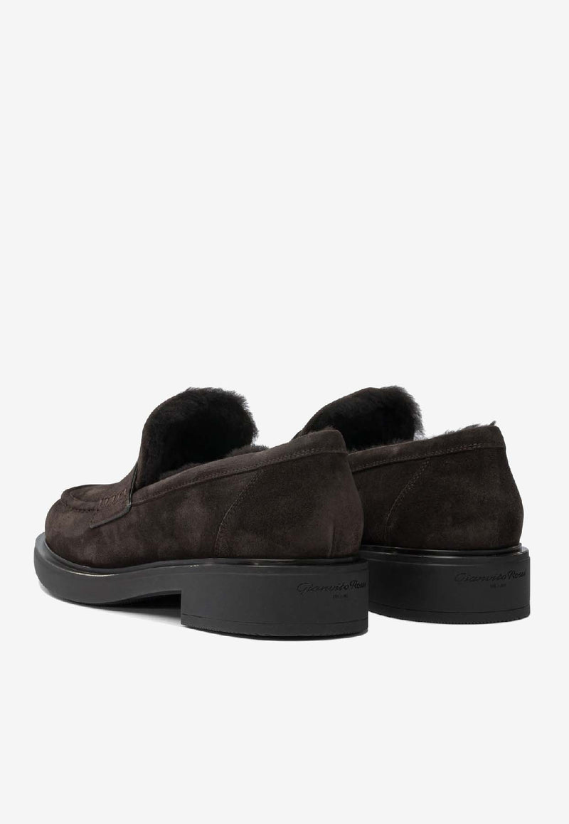 Gianvito Rossi Harris Suede Loafers Brown G2535820GOMMOKA+MOKA_5cb47018-2208-4097-954a-9fd906bbedf4