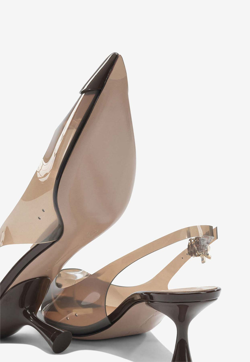 Gianvito Rossi Diana 55 Slingback Plexi Pumps Brown G9551155LACBROWN+BROWN_ec7dccce-839b-4ab8-a900-b25541c969c0