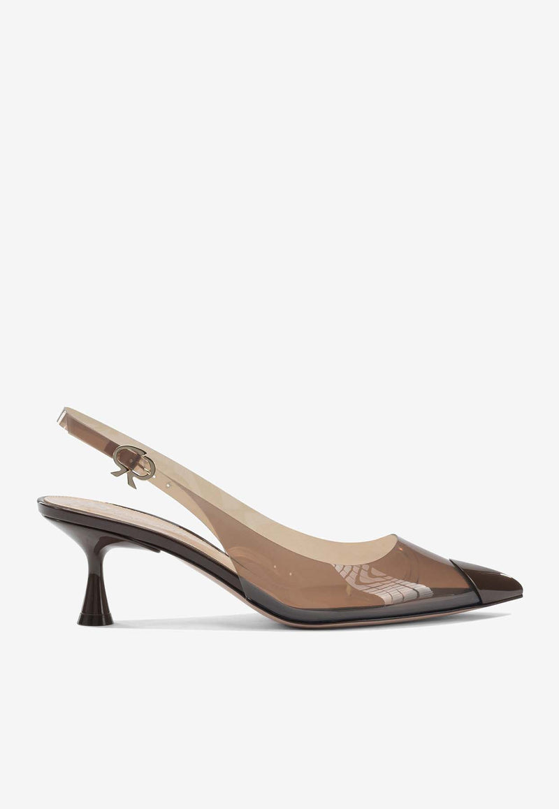 Gianvito Rossi Diana 55 Slingback Plexi Pumps Brown G9551155LACBROWN+BROWN_ec7dccce-839b-4ab8-a900-b25541c969c0