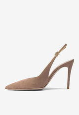 Gianvito Rossi Yves 100 Slingback Suede Pumps Blush G9553295RICPRALINE+MEKONG_889ef6ae-1808-4481-9620-4b3ca5ecefcb