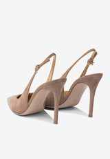 Gianvito Rossi Yves 100 Slingback Suede Pumps Blush G9553295RICPRALINE+MEKONG_889ef6ae-1808-4481-9620-4b3ca5ecefcb