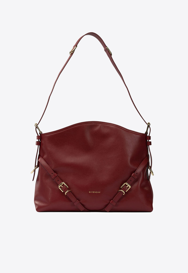 Givenchy Medium Voyou Calf Leather Shoulder Bag  Red BB5131B2AE601_00be97ee-f8f7-48f0-980e-3ed3d7438be3