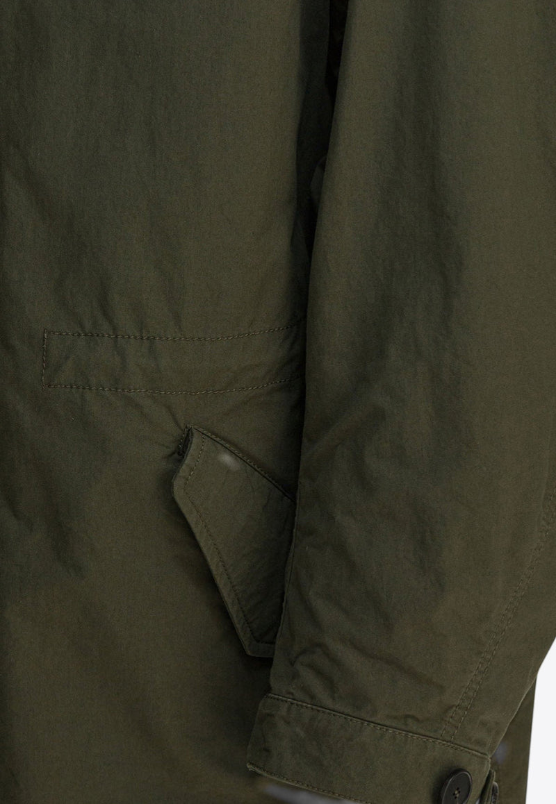 Givenchy Stamp Print Zip-Up Parka Jacket Khaki BM01D1164Z305_31f07a4d-3647-498a-bfa9-33cea5be89f2